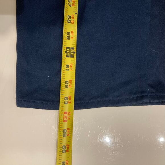 DICKIES Coveralls Mens 42 Tall/L Navy-Blue Long-Sleeve Zip Collared Cotton - Picture 14 of 16